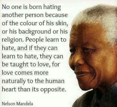 Mandela love not hate
